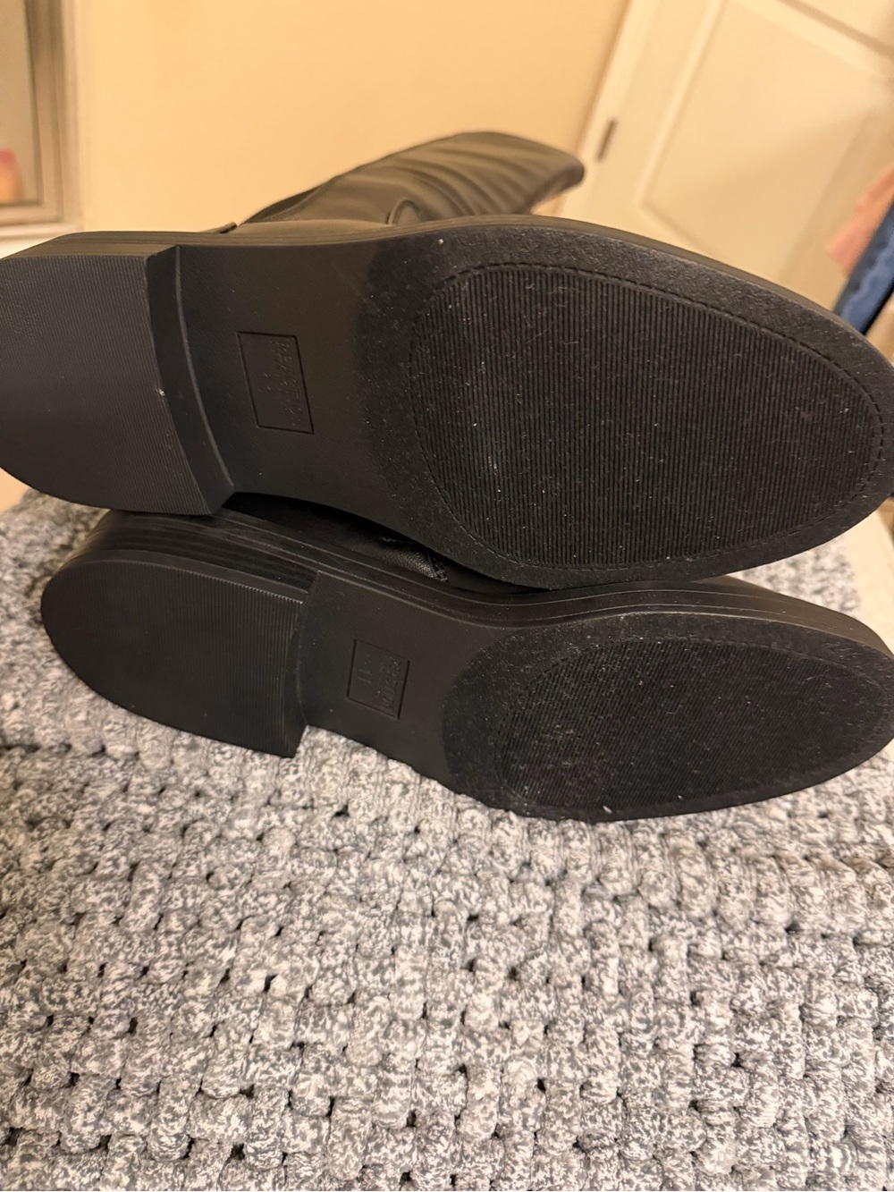 NWOT- Kenneth Cole Reaction Black Over-the-Knee Riding Boots - Picture 5 of 5